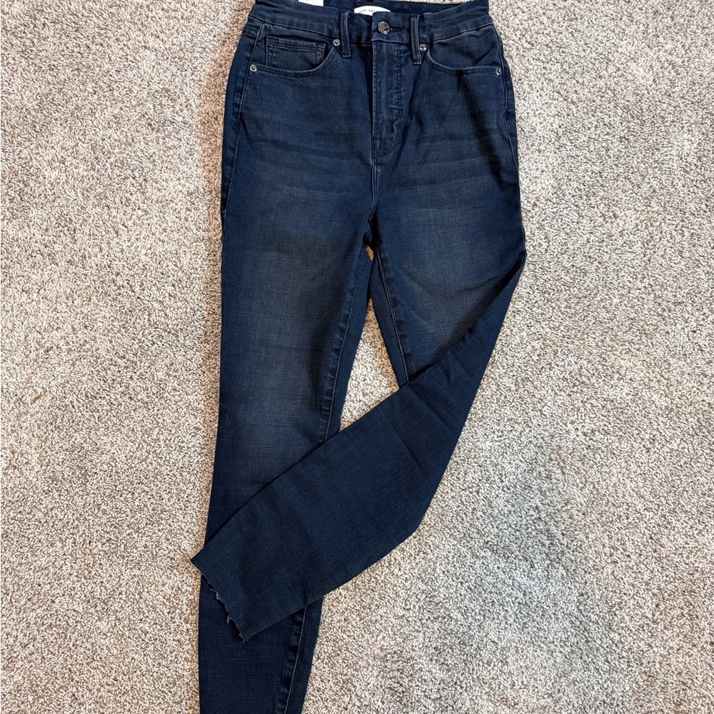 Good American Good Waist Crop High Rise Skinny Jeans Size 4 / 27